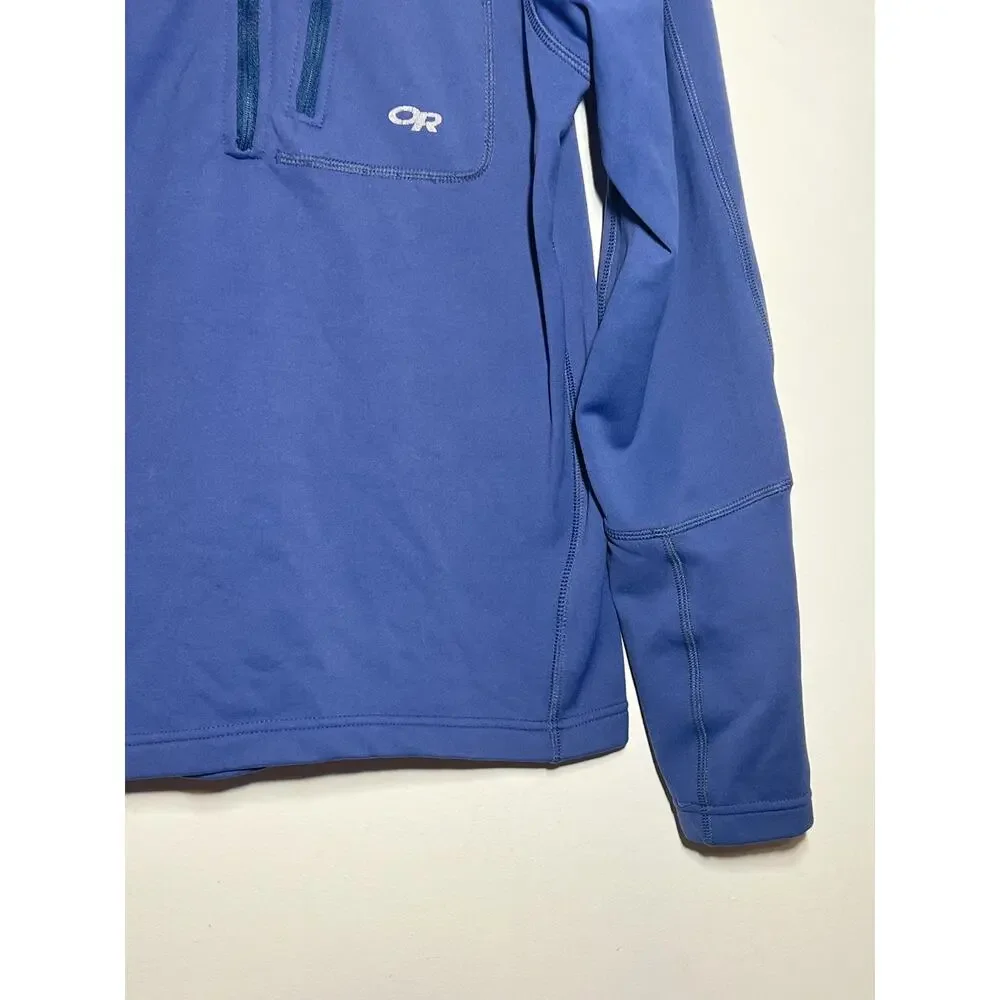 Outdoor Research OR Men's Blue Vigor Grid Fleece Half Zip Jacket Pullover S - Picture 3 of 6